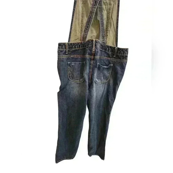 Y2k Joe Boxer Womens Denim Overalls Size 17 Blue - Picture 6 of 9